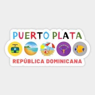 Puerto Plata: The Bride of the Atlantic Sticker